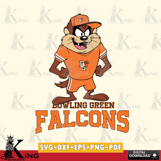 Bowling Green Falcons Taz Standing Pose SVG file, Cut file  , Digital Download , Instant Download, Taz svg, NCAA svg
