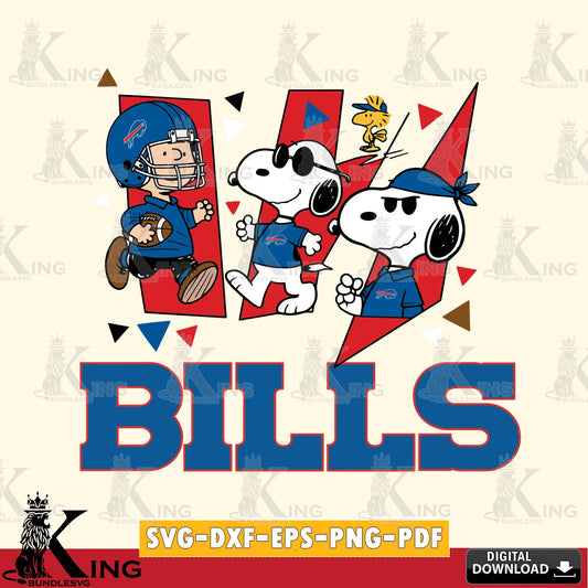 Buffalo Bills Peanuts Joe Cool Cricut file , Cut file  , Digital Download , PDF File , Instant Download