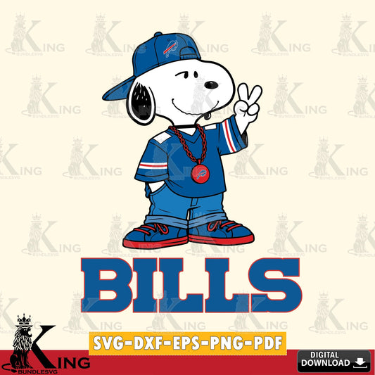 Buffalo Bills Snoopy Say hi Cricut file , Cut file  , Digital Download , PDF File , Instant Download