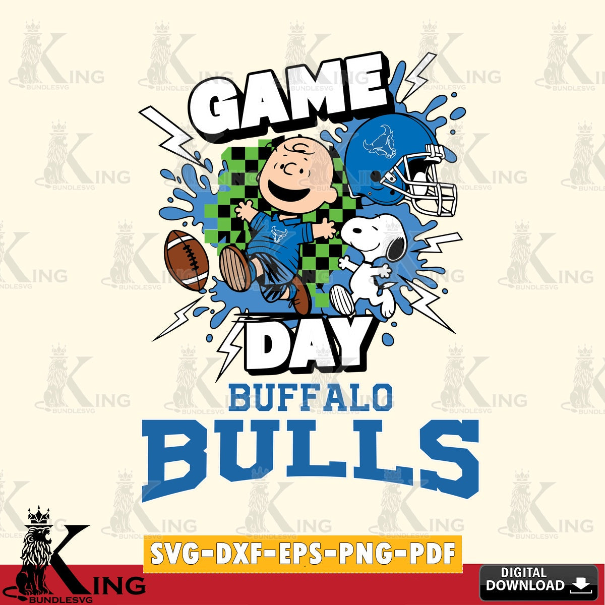 Buffalo Bulls Game Day Peanuts SVG, Cricut, Cut file  , Digital Download , Instant Download, Peanuts svg, NCAA svg, Football svg, Sport svg