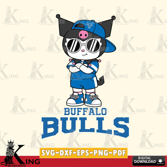 Buffalo Bulls Kuromi Football Jersey SVG file, Cricut, Cut file  , Digital Download , Instant Download, Sanrio svg, Clipart