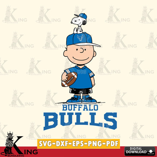 Buffalo Bulls Peanuts Football Rugby SVG, Cricut, Cut file  , Digital Download , Instant Download, Peanuts svg, NCAA svg, Football svg, Sport svg
