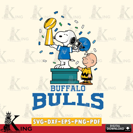 Buffalo Bulls Peanuts Winner SVG, Cricut, Cut file  , Digital Download , Instant Download, Peanuts svg, NCAA svg, Football svg, Sport svg