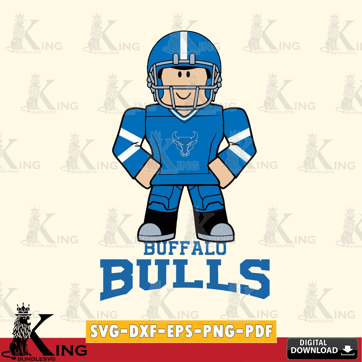 Buffalo Bulls Roblox Cool Football SVG file , NCAA Cricut,  File cut , Digital Download , PDF File
