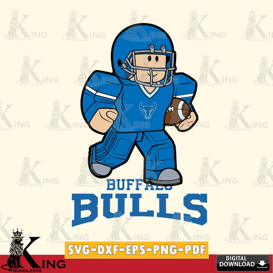 Buffalo Bulls Roblox Player Rugby SVG file , NCAA Cricut,  File cut , Digital Download , PDF File