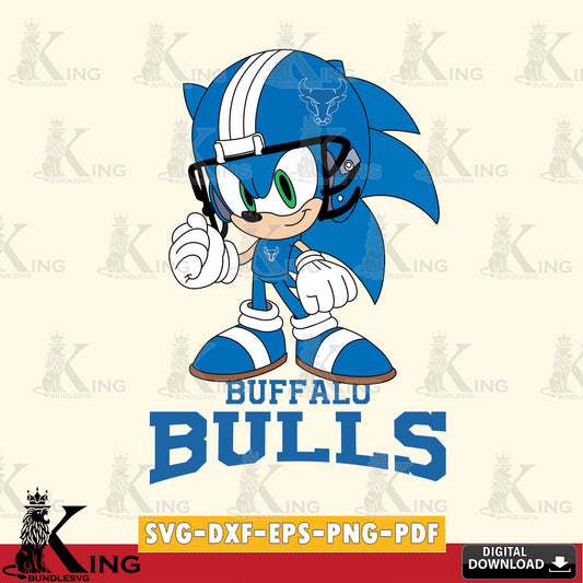 Buffalo Bulls Sonic Football Mascot SVG file, Vector , Digital Download , PDF File , Instant Download