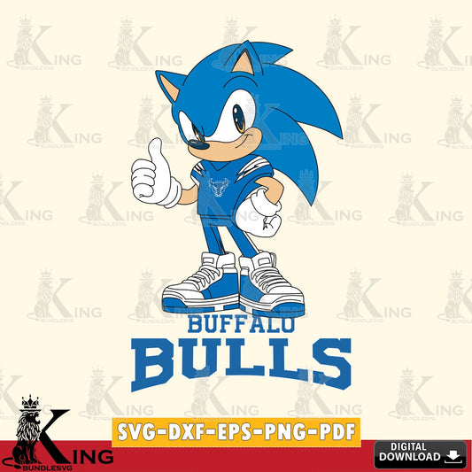 Creative design featuring Buffalo Bulls Sonic Like Football, a digital file for silhouette cameo and cricut projects