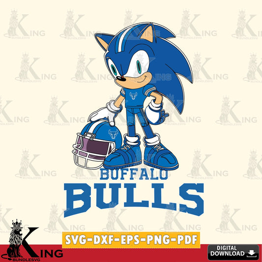 Buffalo Bulls Sonic Player Football SVG file, Vector , Digital Download , PDF File , Instant Download