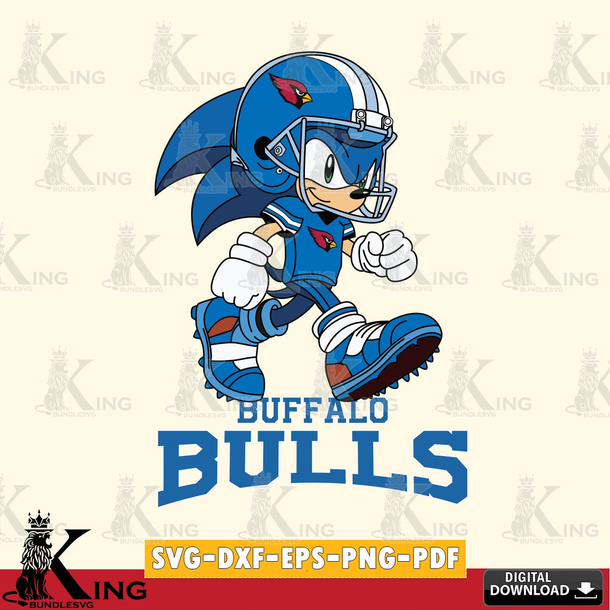 Buffalo Bulls Sonic Ready Football SVG file, Vector , Digital Download , PDF File , Instant Download