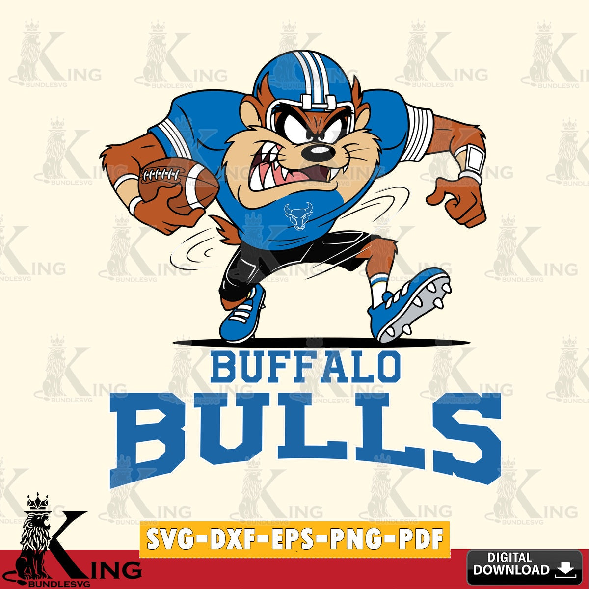 Buffalo Bulls Taz Football Helmet SVG file, Cut file  , Digital Download , Instant Download, Taz svg, NCAA svg