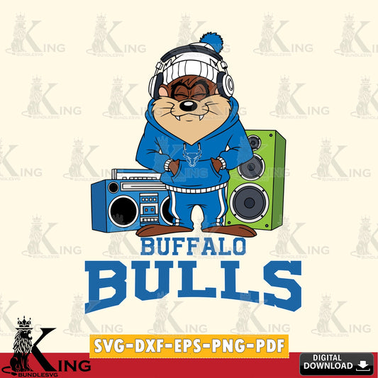Buffalo Bulls Taz Hip Hop SVG file, Cut file  , Digital Download , Instant Download, Taz svg, NCAA svg