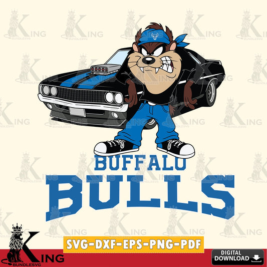 Buffalo Bulls Taz Racing Car SVG file, Cut file  , Digital Download , Instant Download, Taz svg, NCAA svg
