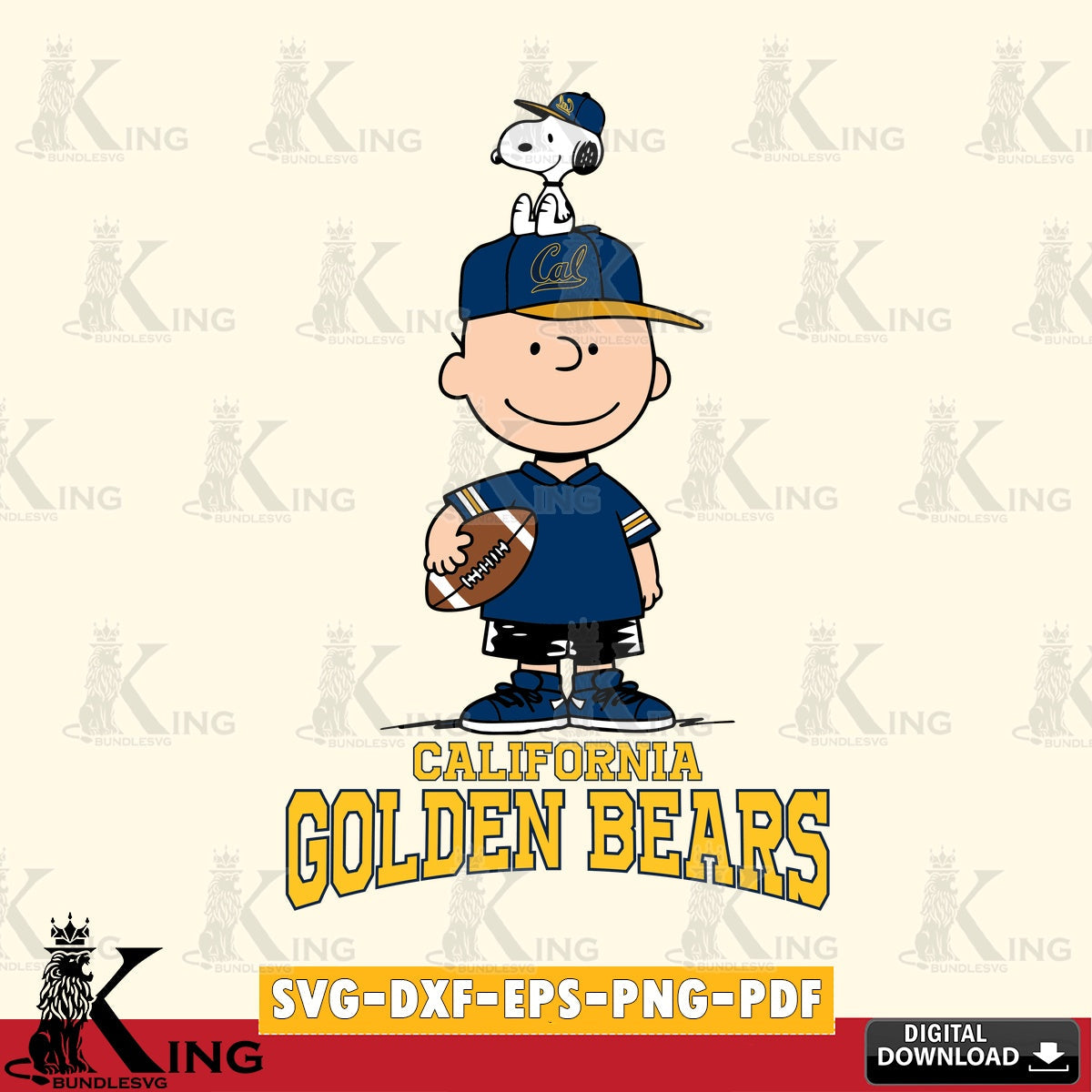 California Golden Bears Peanuts Football Rugby SVG, Cricut, Cut file  , Digital Download , Instant Download, Peanuts svg, NCAA svg, Football svg, Sport svg