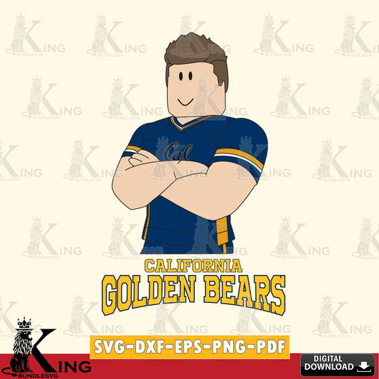 California Golden Bears Roblox Football SVG file , NCAA Cricut,  File cut , Digital Download , PDF File