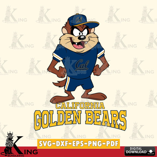 California Golden Bears Taz Standing Pose SVG file, Cut file  , Digital Download , Instant Download, Taz svg, NCAA svg