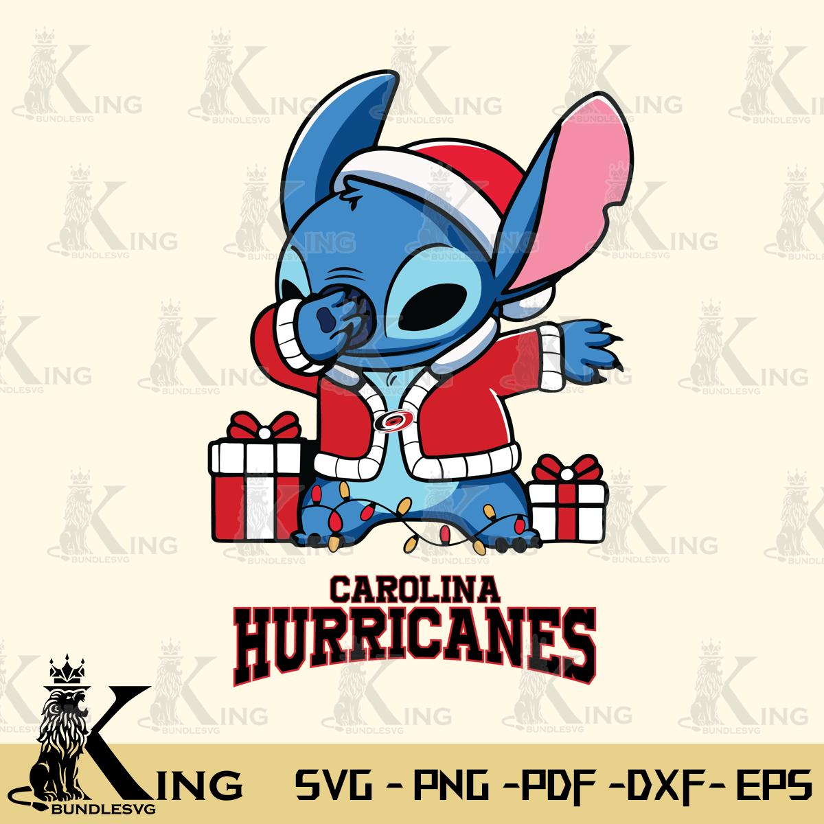 Carolina Hurricanes Stitch Merry Christmas Svg Eps Dxf Png File, Digital Download