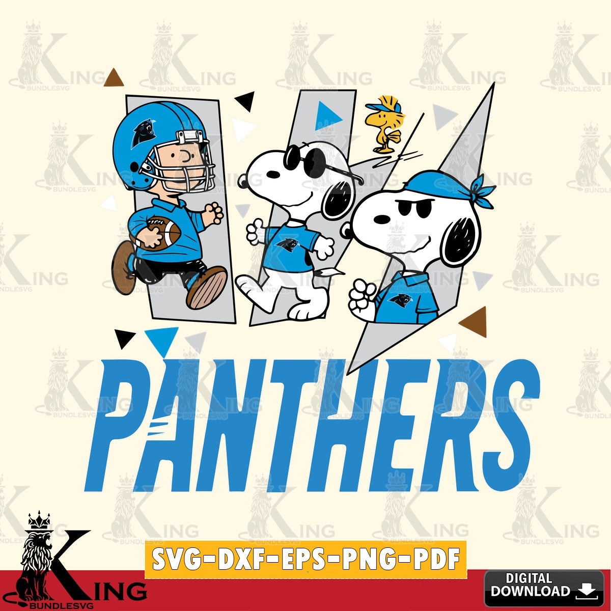Carolina Panthers Peanuts Joe Cool Cricut file , Cut file  , Digital Download , PDF File , Instant Download