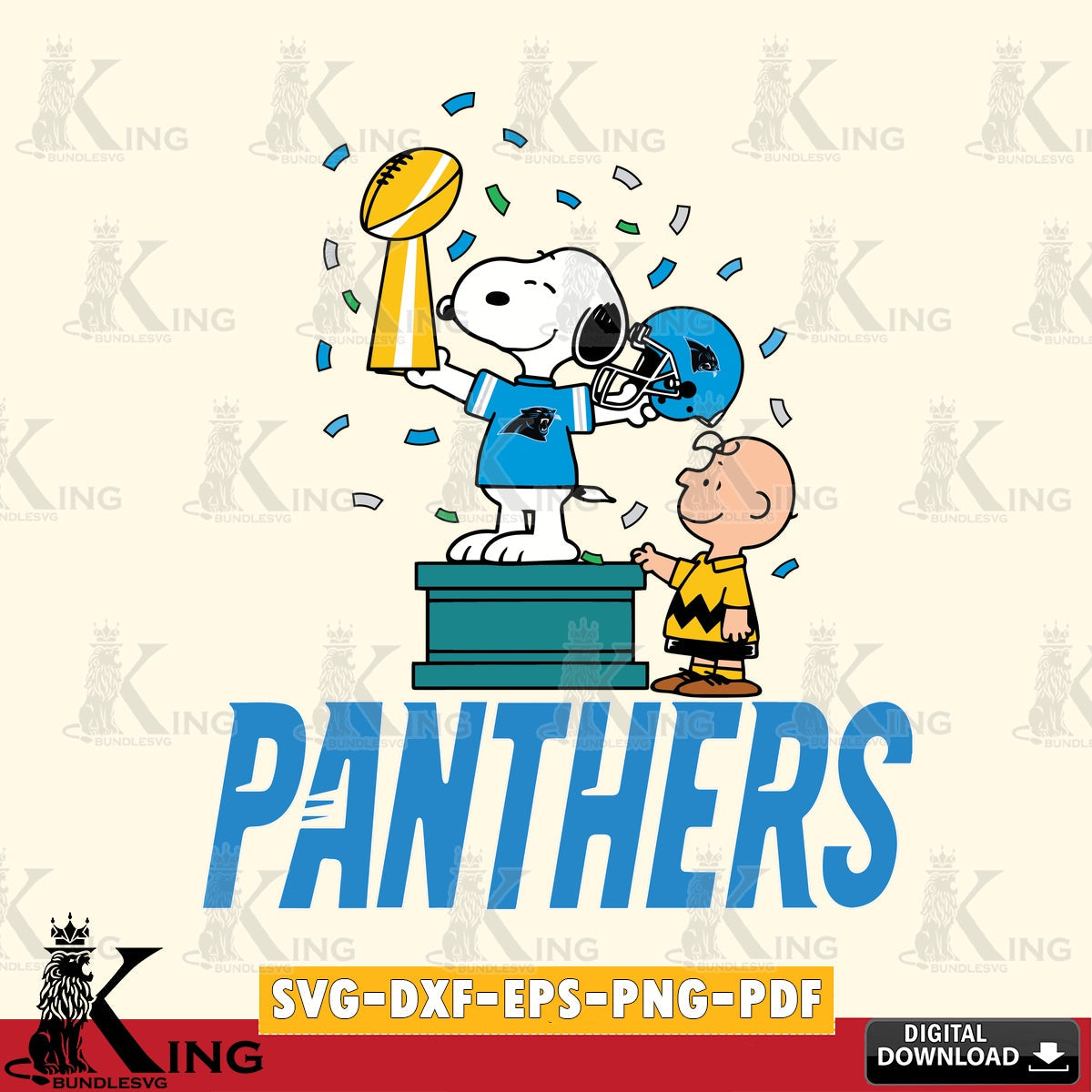 Carolina Panthers Peanuts Winner Cricut file , Cut file  , Digital Download , PDF File , Instant Download
