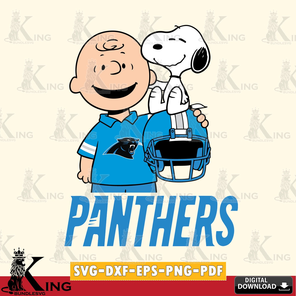 Carolina Panthers Snoopy On Helmet Cricut file , Cut file  , Digital Download , PDF File , Instant Download