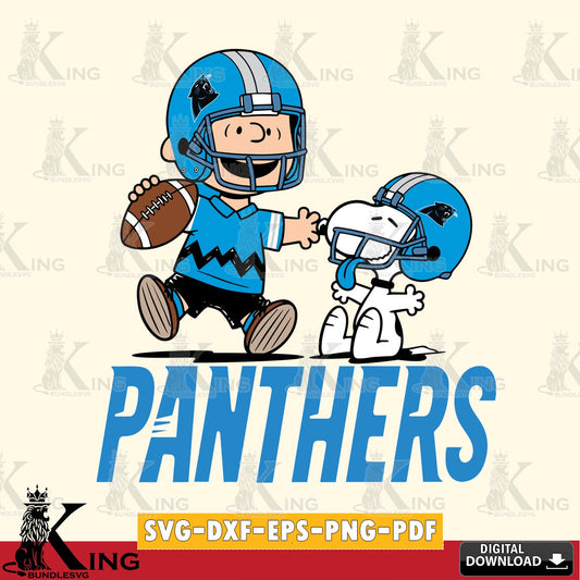 Carolina Panthers Snoopy and Peanut Fun Cricut file , Cut file  , Digital Download , PDF File , Instant Download