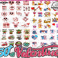 Cartoon Valentine Png Bundle, Mouse And Friend Character Movie Png, Mickey mouse valentine bundle png, Digital download , Instant Download