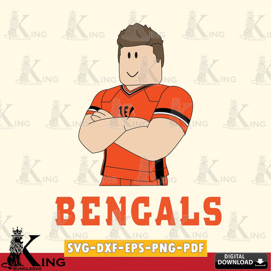 Cincinnati Bengals Roblox Football SVG file , Cricut, NFL  File cut , Digital Download , PDF File