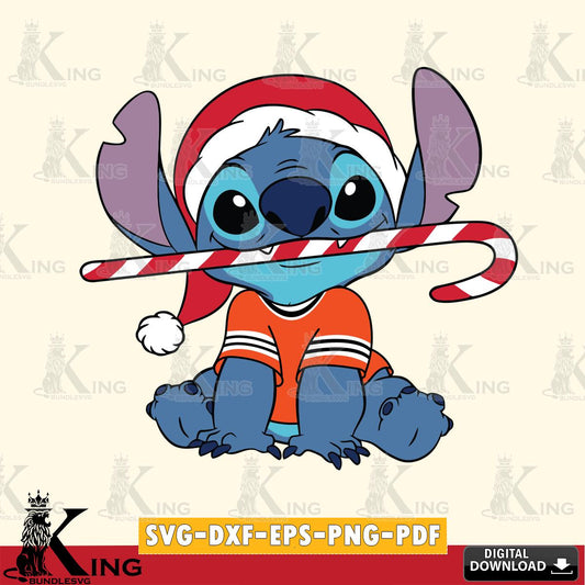 Cincinnati Bengals Stitch Christmas SVG, NFL for Cricut, Silhouette, Digital Download , file cut