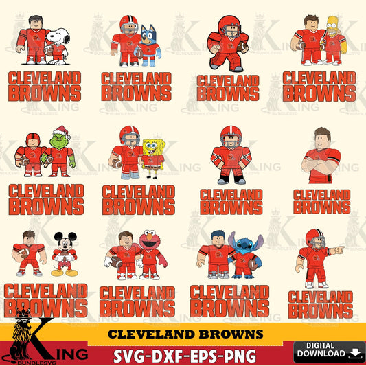 Cleveland Browns Roblox With Friends football NFL Bundle SVG file , Cricut, NFL  File cut , Digital Download , PDF File