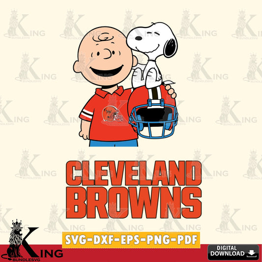 Cleveland Browns Snoopy On Helmet Cricut file , Cut file  , Digital Download , PDF File , Instant Download