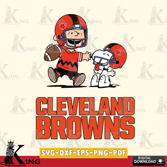 Cleveland Browns Snoopy and Peanut Fun Cricut file , Cut file  , Digital Download , PDF File , Instant Download