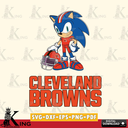 Cleveland Browns Sonic Player Football SVG file, Vector , Digital Download , PDF File , Instant Download