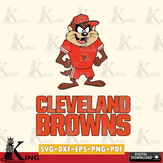 Cleveland Browns Taz Standing Pose Cut file  , Digital Download , Instant Download, Looney Tunes svg, Football svg