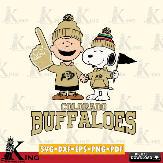 Colorado Buffaloes Peanuts Fan Gear SVG, Cricut, Cut file  , Digital Download , Instant Download, Peanuts svg, NCAA svg, Football svg, Sport svg