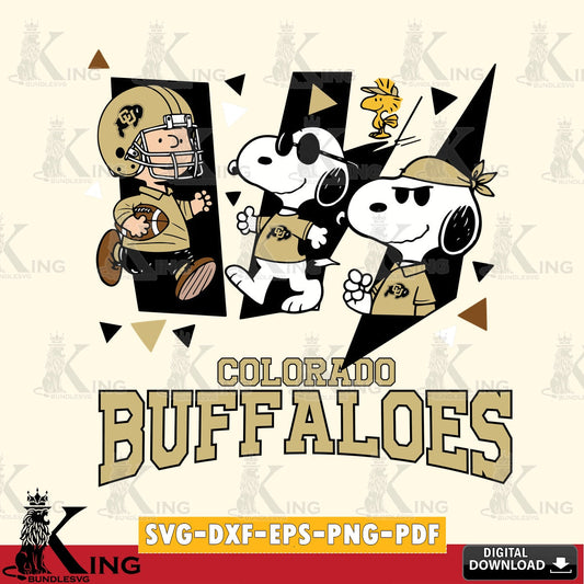 Colorado Buffaloes Peanuts Joe Cool SVG, Cricut, Cut file  , Digital Download , Instant Download, Peanuts svg, NCAA svg, Football svg, Sport svg