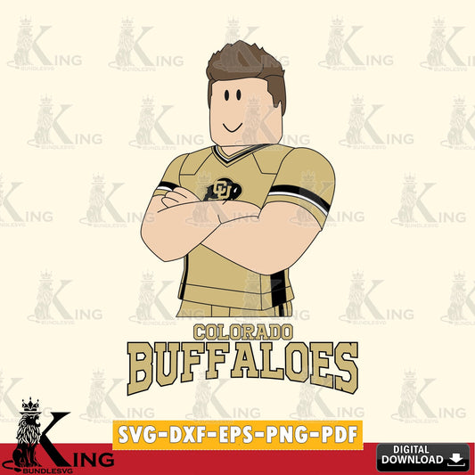 Colorado Buffaloes Roblox Football SVG file , NCAA Cricut,  File cut , Digital Download , PDF File