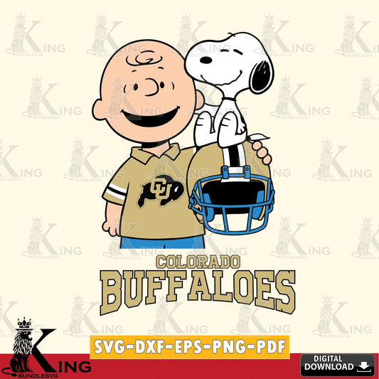 Colorado Buffaloes Snoopy On Helmet SVG, Cricut, Cut file  , Digital Download , Instant Download, Peanuts svg, NCAA svg, Football svg, Sport svg