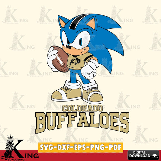 Colorado Buffaloes Sonic Game Day Ready SVG file, Vector , Digital Download , PDF File , Instant Download