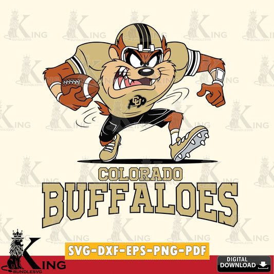 Colorado Buffaloes Taz Football Helmet SVG file, Cut file  , Digital Download , Instant Download, Taz svg, NCAA svg