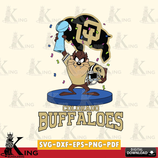 Colorado Buffaloes Taz Trophy Podium SVG file, Cut file  , Digital Download , Instant Download, Taz svg, NCAA svg