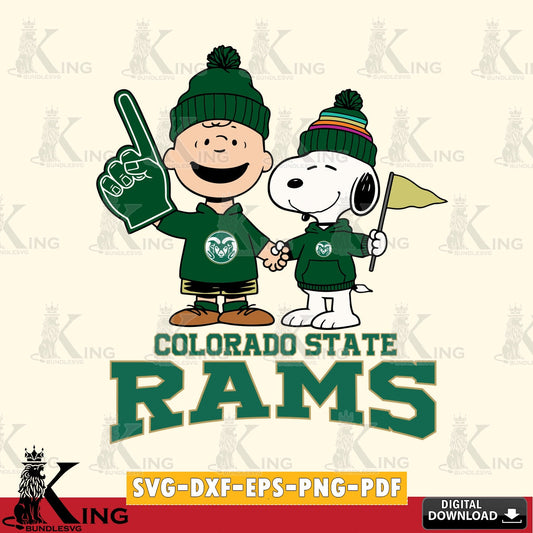 Colorado State Rams Peanuts Fan Gear SVG, Cricut, Cut file  , Digital Download , Instant Download, Peanuts svg, NCAA svg, Football svg, Sport svg