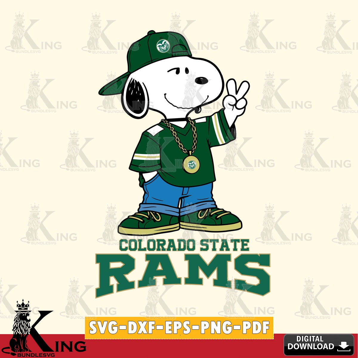 Colorado State Rams Snoopy Say hi SVG, Cricut, Cut file  , Digital Download , Instant Download, Peanuts svg, NCAA svg, Football svg, Sport svg