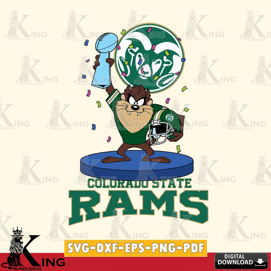 Colorado State Rams Taz Trophy Podium SVG file, Cut file  , Digital Download , Instant Download, Taz svg, NCAA svg