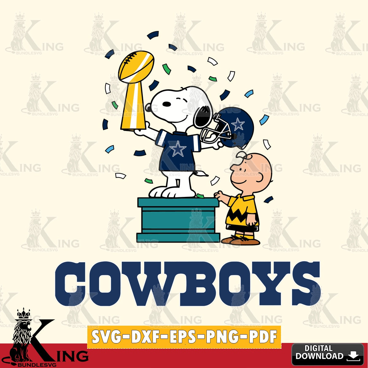 Dallas Cowboys Peanuts Winner Cricut file , Cut file  , Digital Download , PDF File , Instant Download