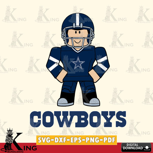 Dallas Cowboys Roblox Cool Football SVG file , Cricut, NFL  File cut , Digital Download , PDF File