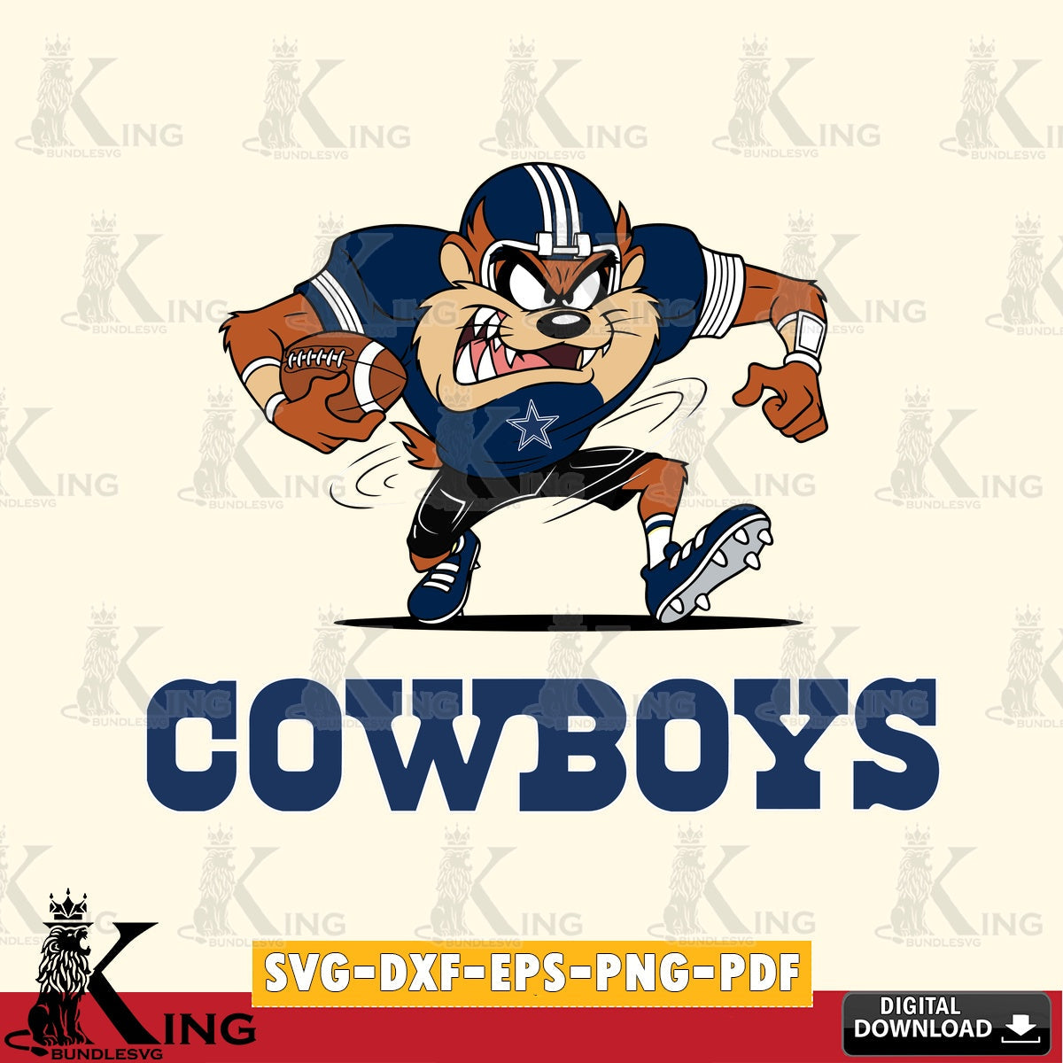 Dallas Cowboys Taz Football Helmet Cut file  , Digital Download , Instant Download, Looney Tunes svg, Football svg