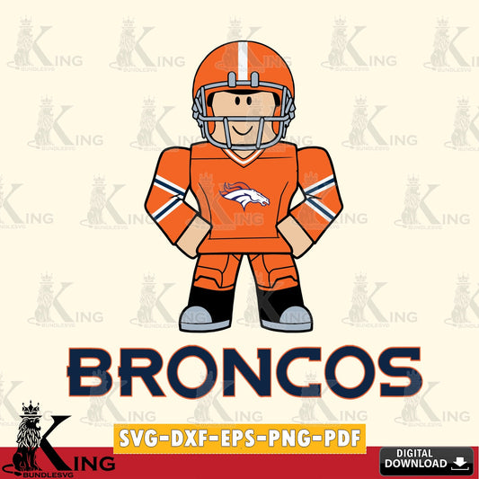 Denver Broncos Roblox Cool Football SVG file , Cricut, NFL  File cut , Digital Download , PDF File