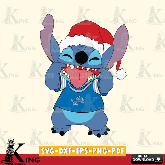 Detroit Lions Christmas Stitch Disney SVG, NFL for Cricut, Silhouette, Digital Download , file cut
