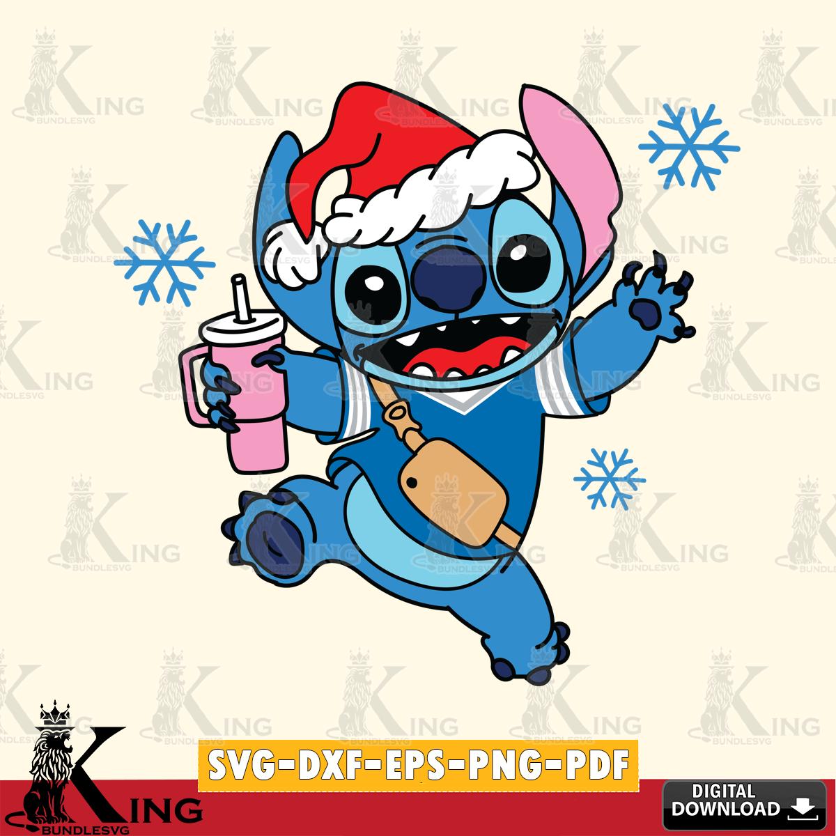 Detroit Lions Christmas Stitch With Tumbler SVG, NFL for Cricut, Silhouette, Digital Download , file cut