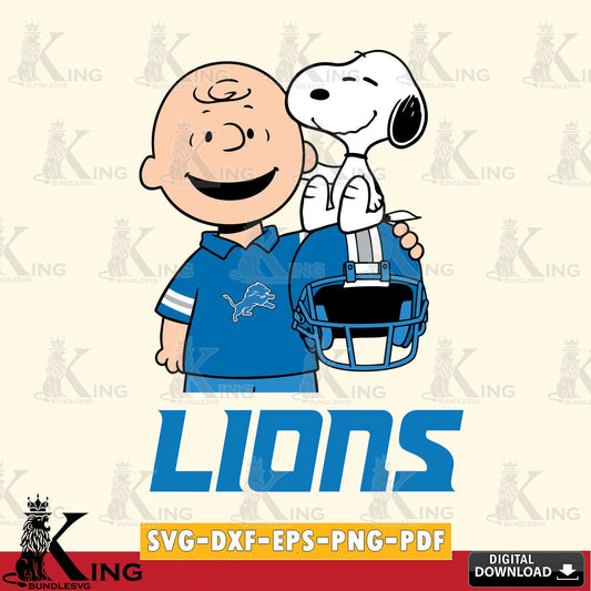 Detroit Lions Snoopy On Helmet Cricut file , Cut file  , Digital Download , PDF File , Instant Download