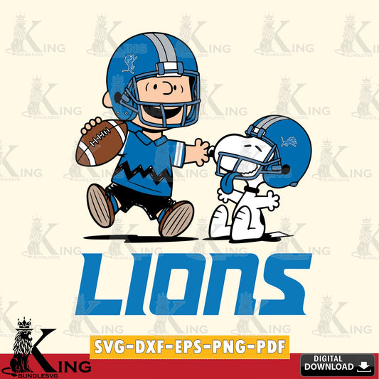 Detroit Lions Snoopy and Peanut Fun Cricut file , Cut file  , Digital Download , PDF File , Instant Download